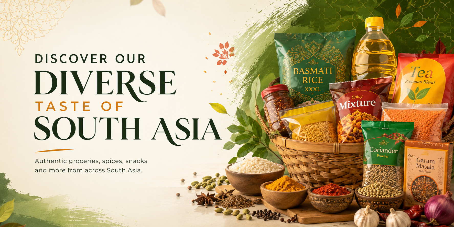 Discover our diverse taste of South Asia